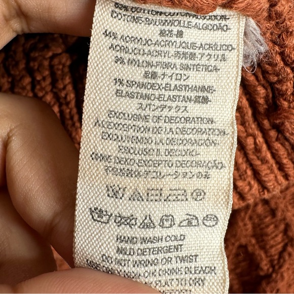 Free People Women’s Parfait Pullover Dolman Sleeve Diamond Kinit Sweater Size XS - Picture 9 of 12